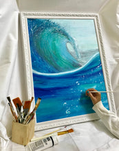 Load image into Gallery viewer, Thalassophile : The Ocean Wave Oil Painting