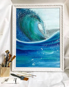 Thalassophile : The Ocean Wave Oil Painting
