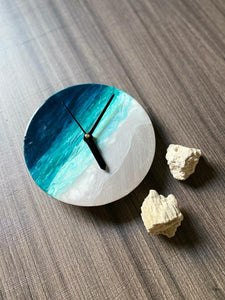 Resin Art Clock with Stand