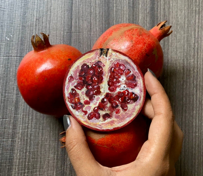 Realistic Pomegranate Fridge Magnet